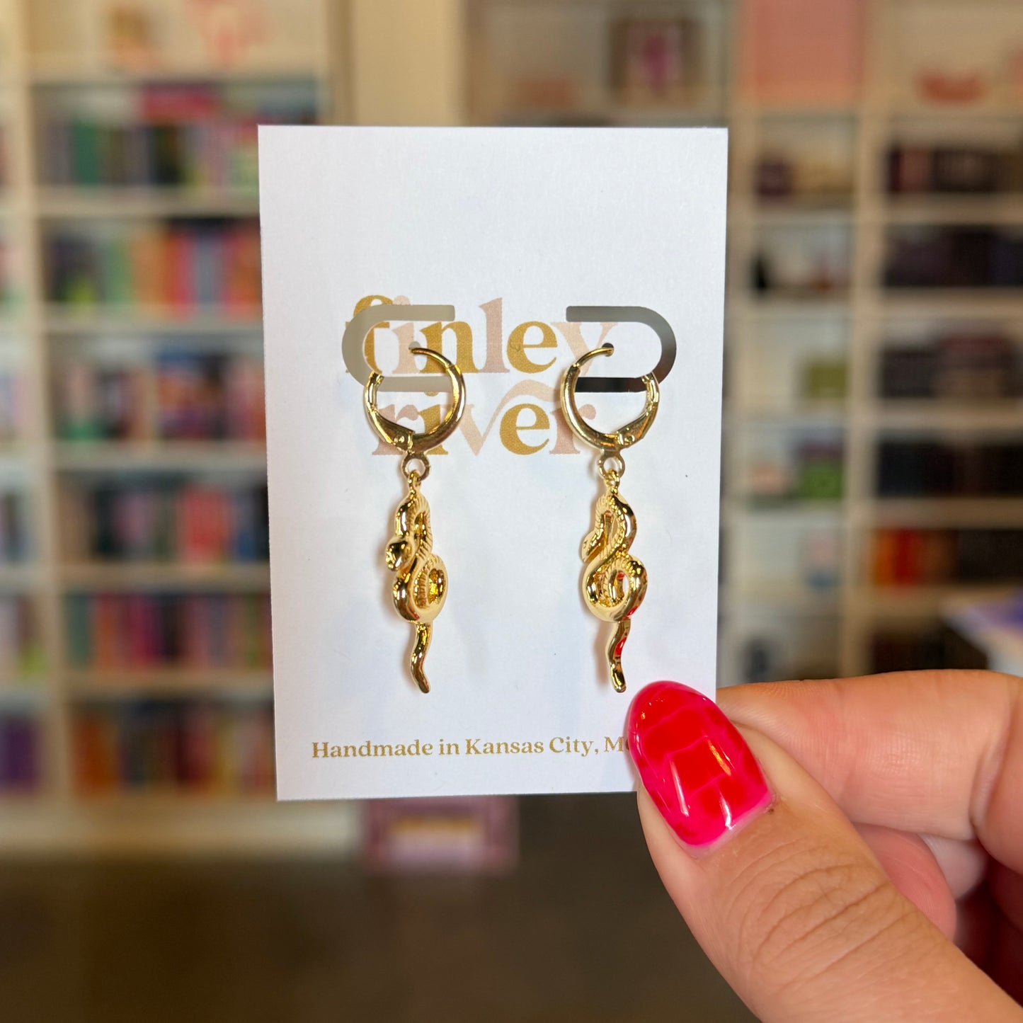Snake Huggies Earrings