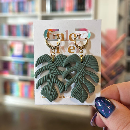 Monstera Earrings