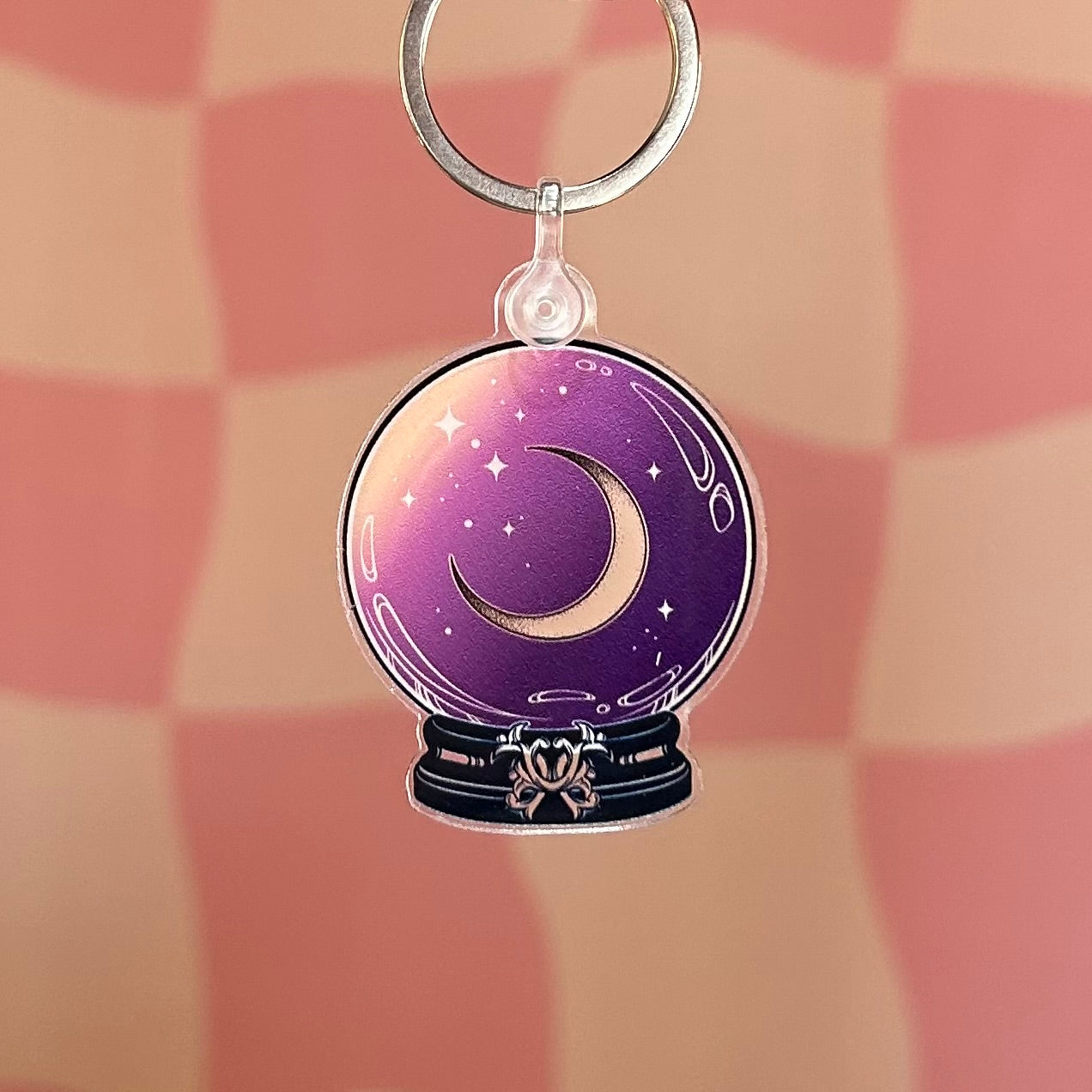 Keychain - Moon Crystal Ball