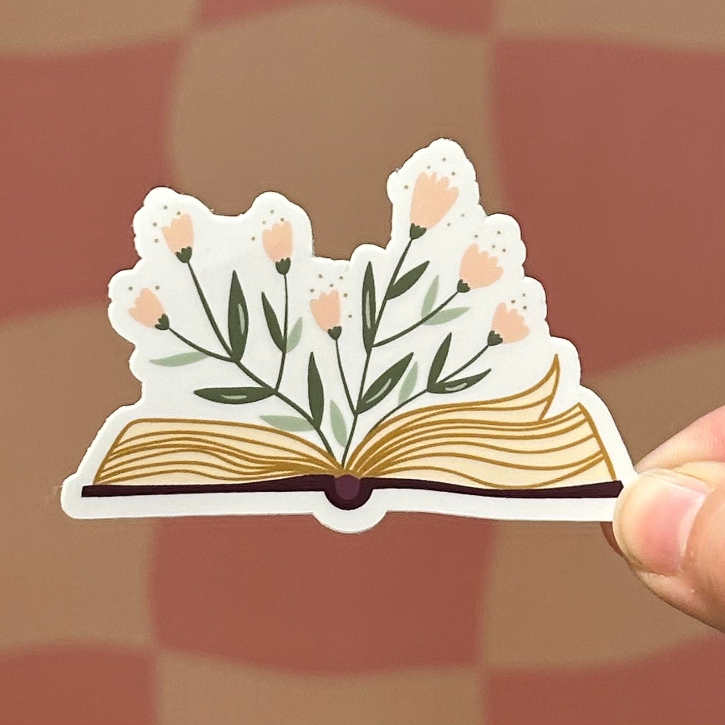Sticker - Floral Open Book โ Read & Rooted