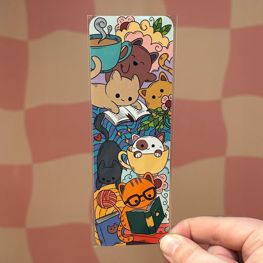 Bookmark - Reading Cat Pile