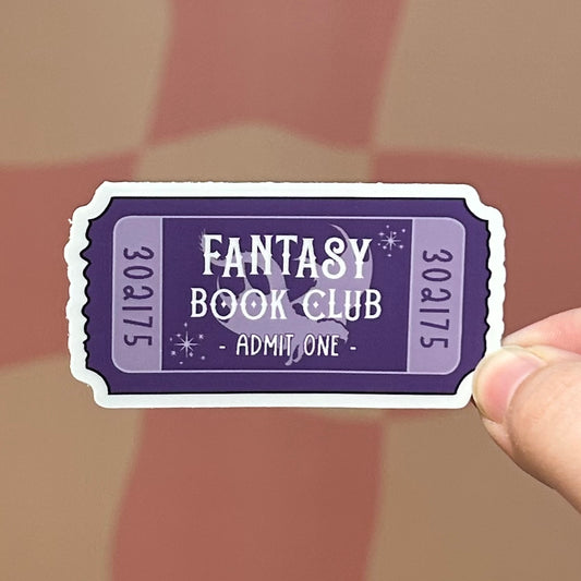 Sticker - Fantasy Book Club Ticket