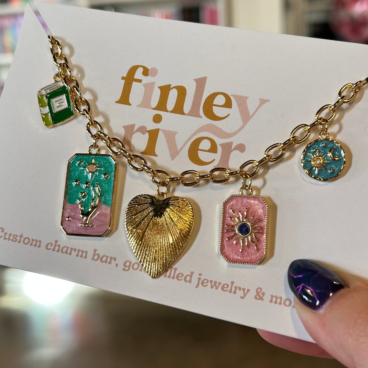 Colorful Celestial Charm Necklace