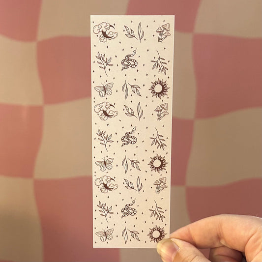 Bookmark - Cottage Floral Pattern