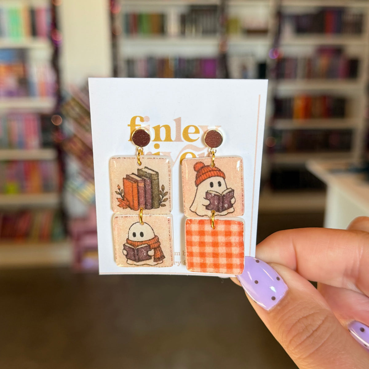 Fall Ghosts Mismatch Earrings