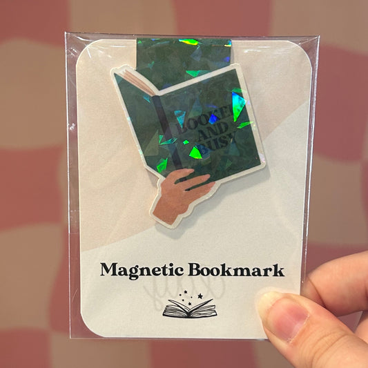 Magnetic Bookmark - Booked and Busy Holographic