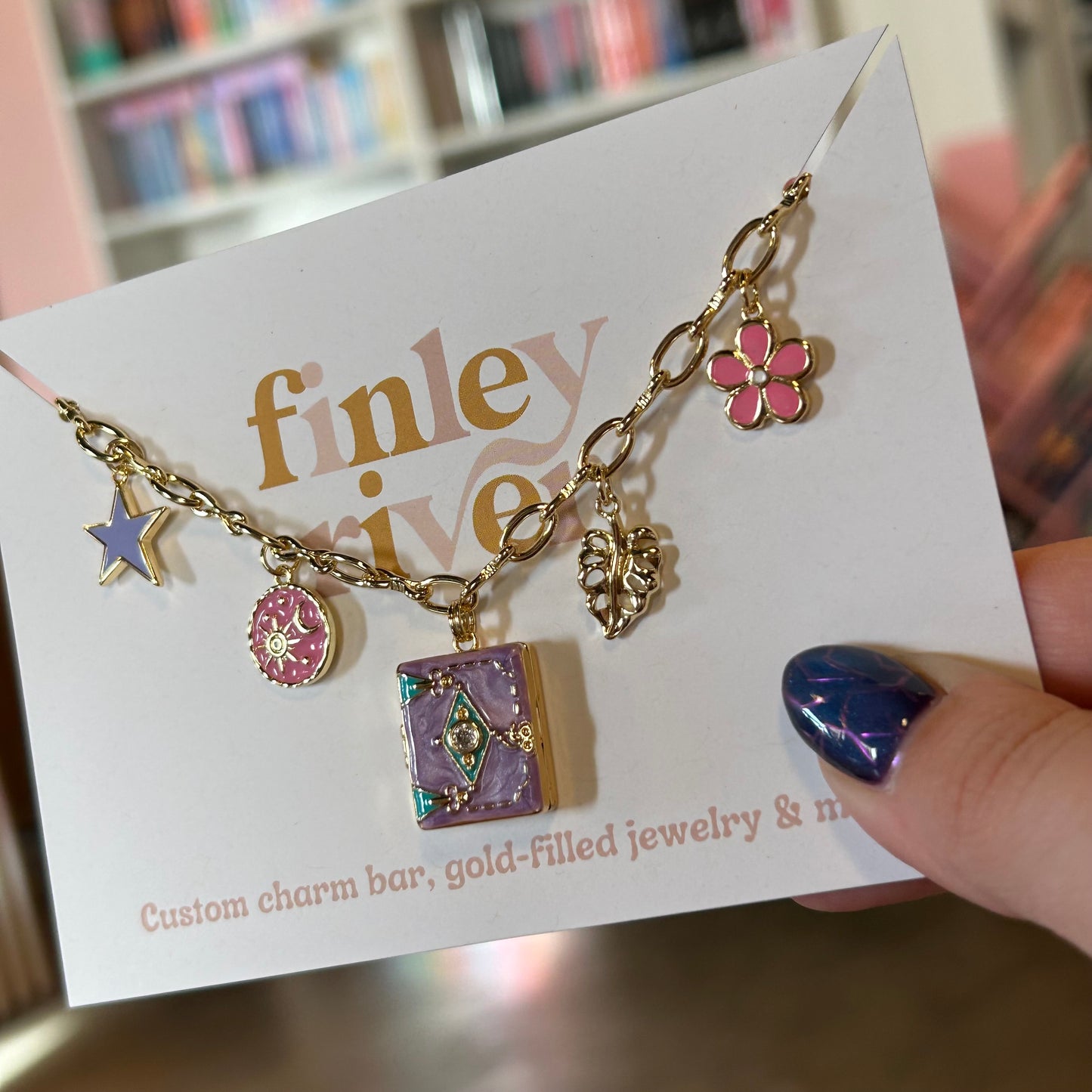 Purple Celestial Charm Necklace