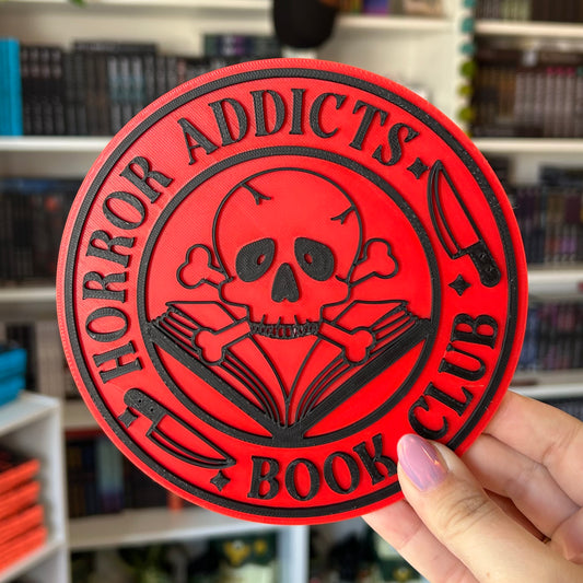 3D Print - Horror Addicts Book Club Sign