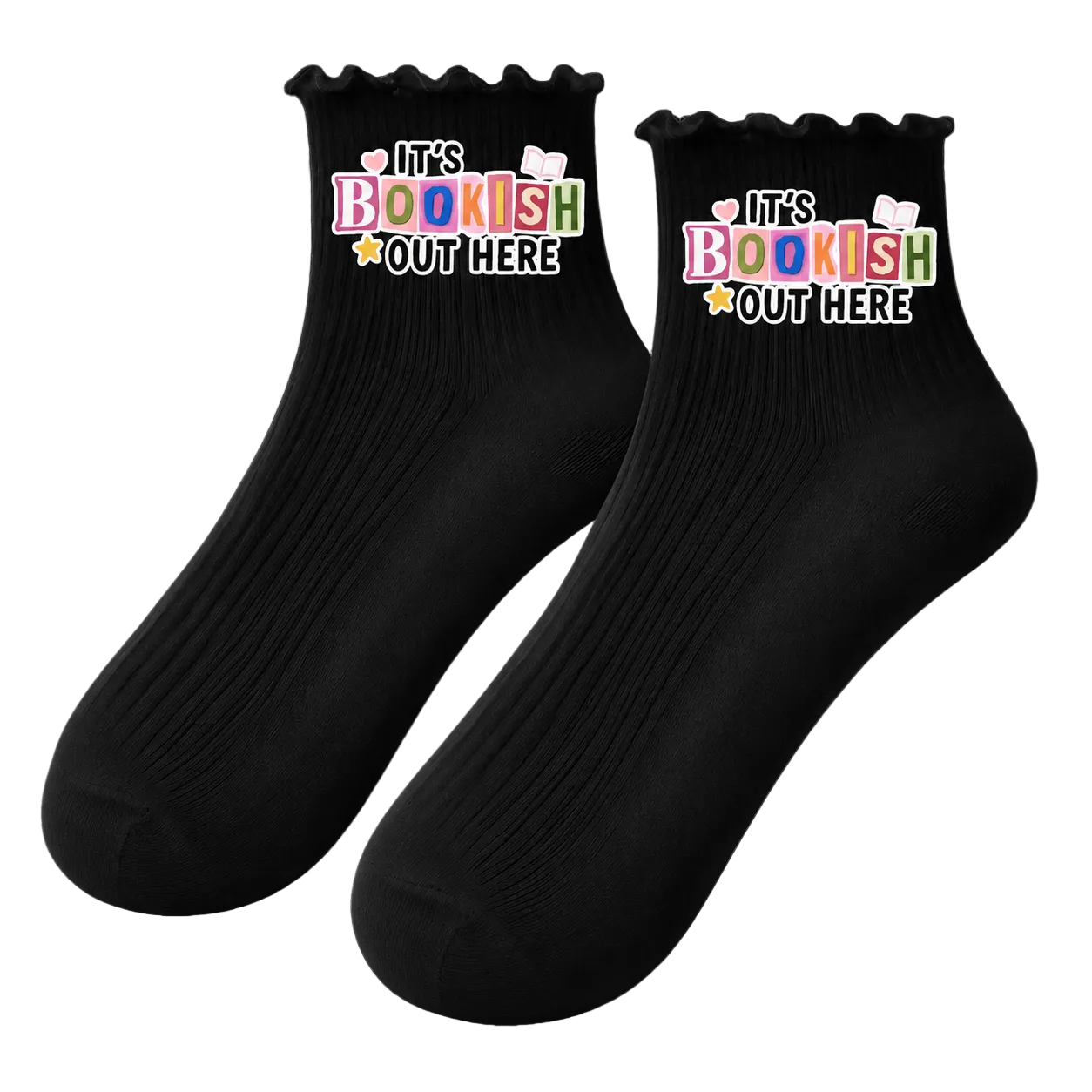 Bookish Ruffle Socks