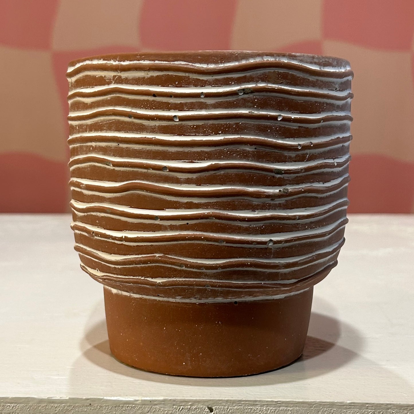 Striped Pot