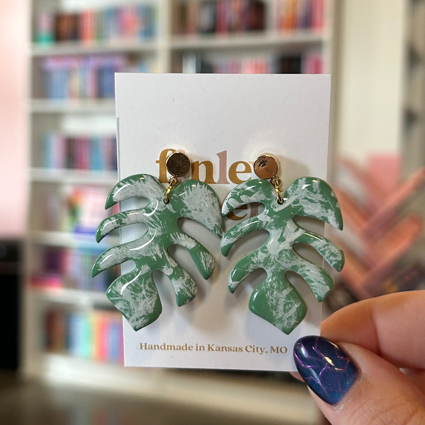 Monstera Earrings