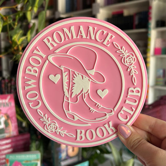 3D Print - Cowboy Romance Book Club Sign