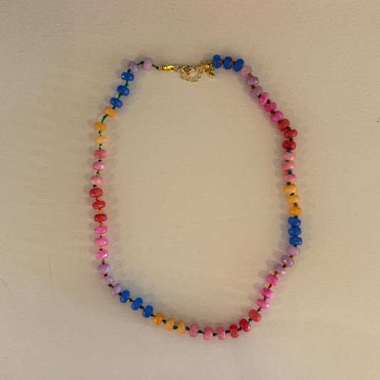 Cyber Sunset Beaded Necklace