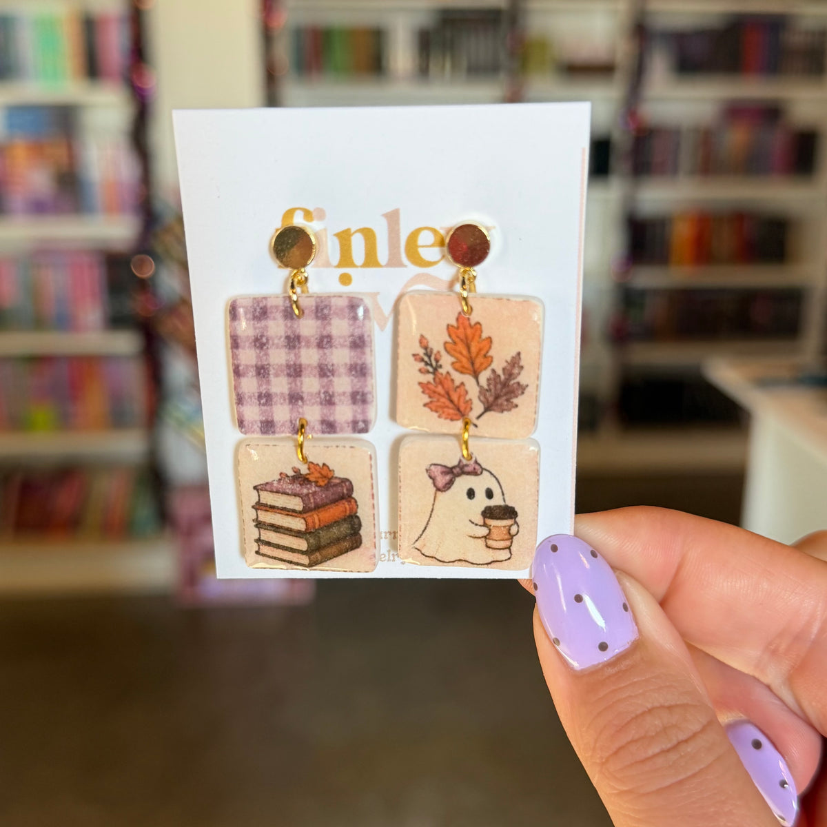 Fall Ghosts Mismatch Earrings