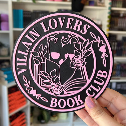 3D Print - Villain Lovers Book Club Sign