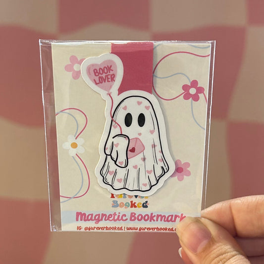 Magnetic Bookmark - Book Lover Ghost