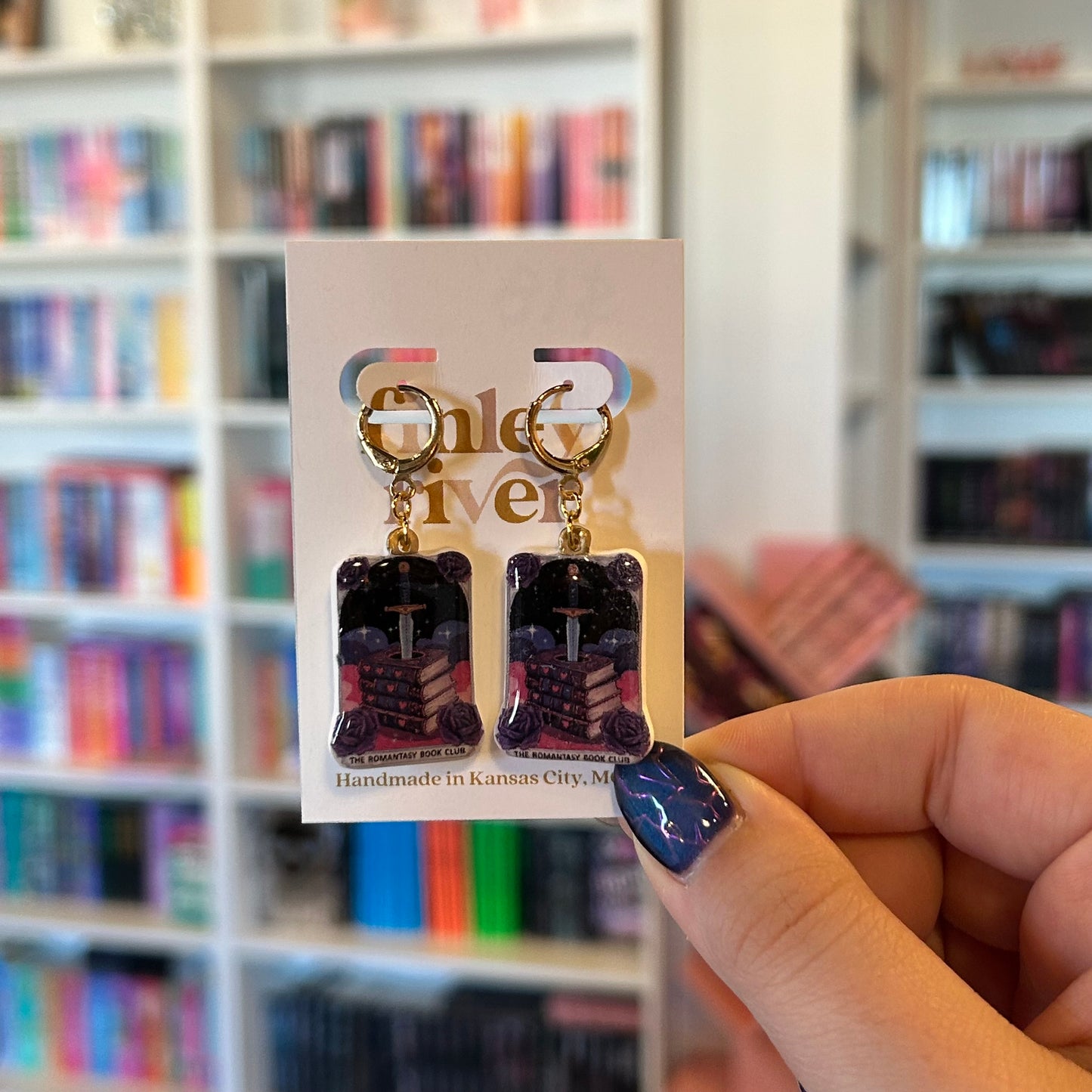 Romantasy Book Club Huggies Earrings
