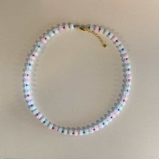 Frosted Sprinkles Beaded Necklace