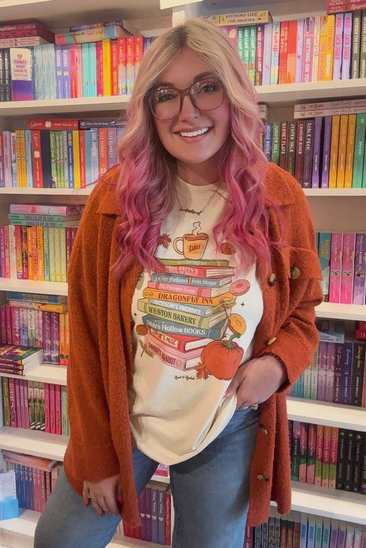 Starshollow Book Stack Shirt (In-Store Stock)