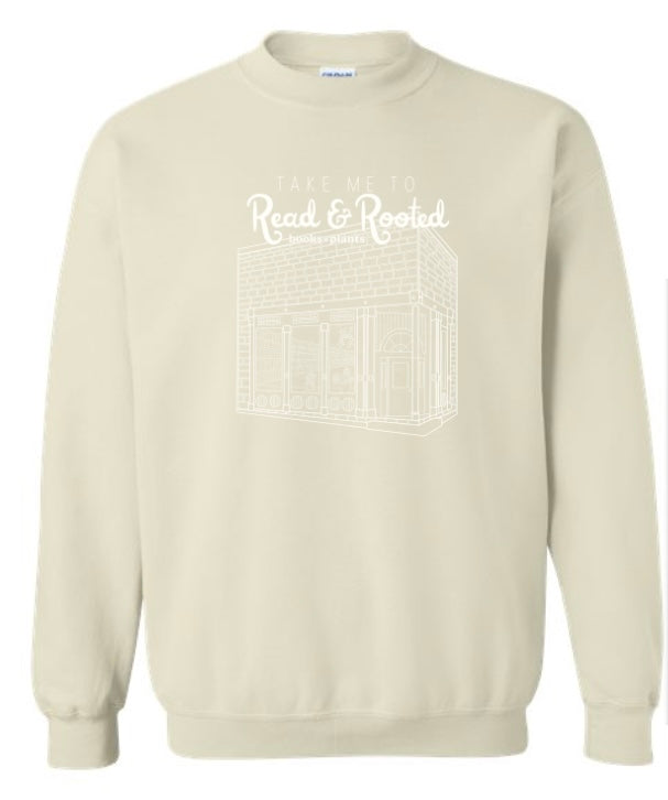 Take Me to Read & Rooted (1124) Sweatshirt (In-Store Stock)