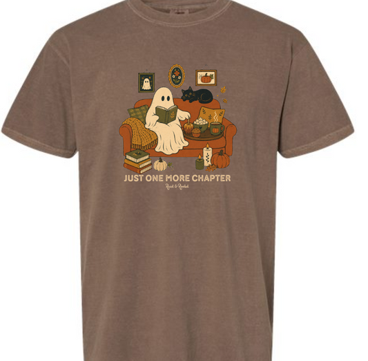 Just One More Chapter Ghost Shirt (In-Store Stock)