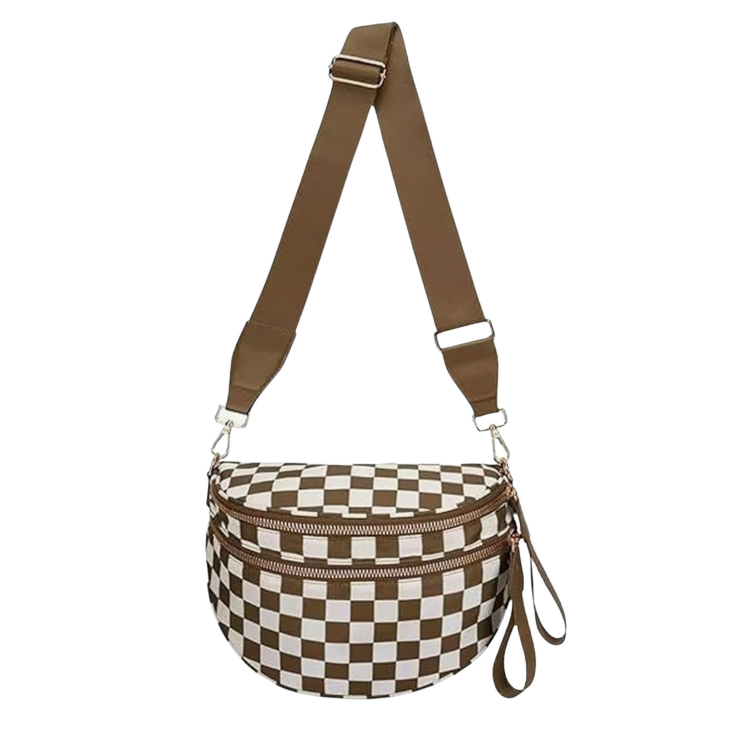 Bag - Checkered Crossbody Kindle Bag