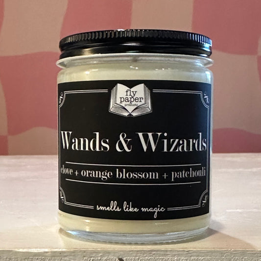 Bookish Candle - Wands & Wizards