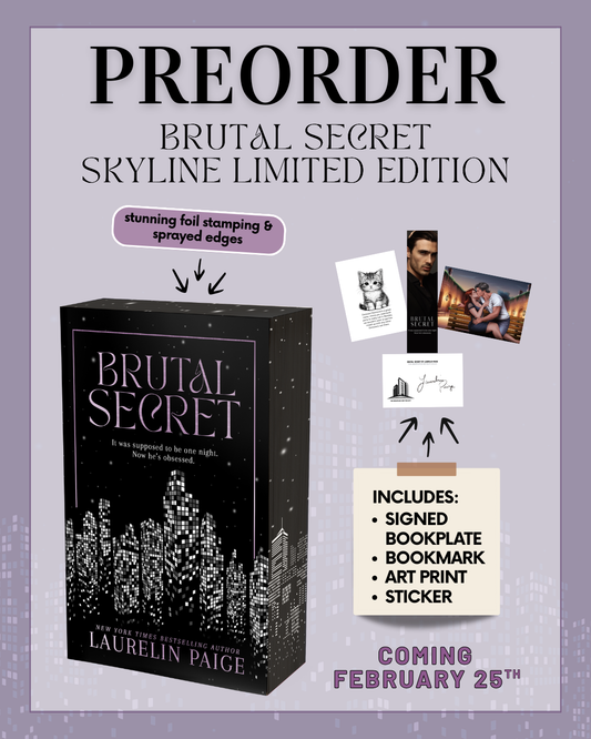 (PREORDER 2/26/26) Brutal Secret: Skyline Edition - Laurelin Paige (Signed Bookplate & Goodies)
