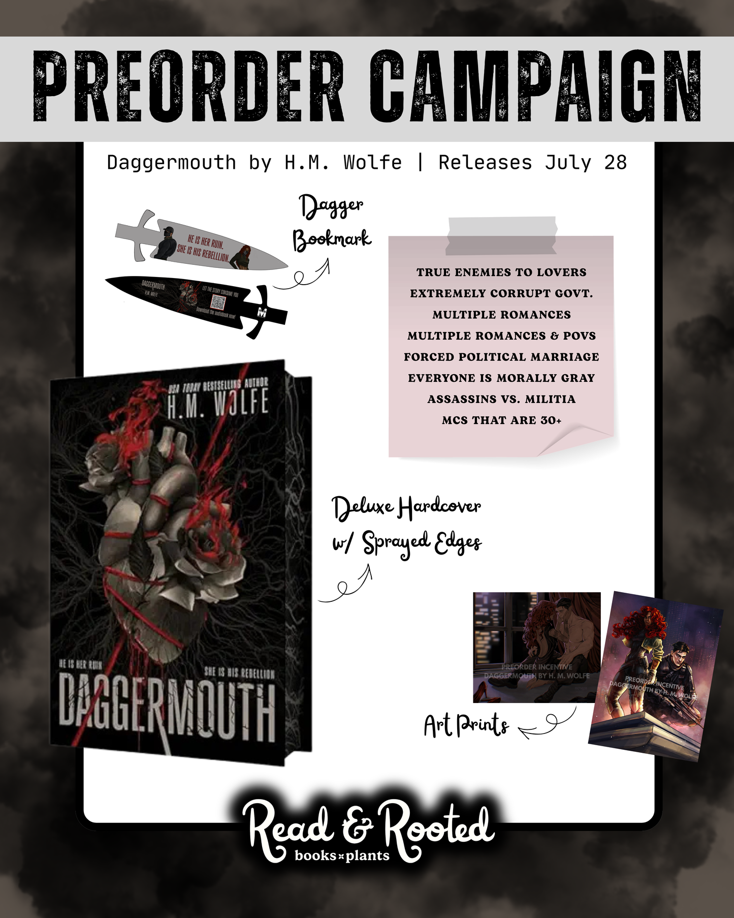 (PREORDER 7/28/26) Daggermouth (The Heart Duology) - H. M. Wolfe