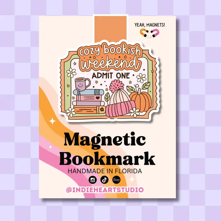Magnetic Bookmark - Cozy Bookish Weekend
