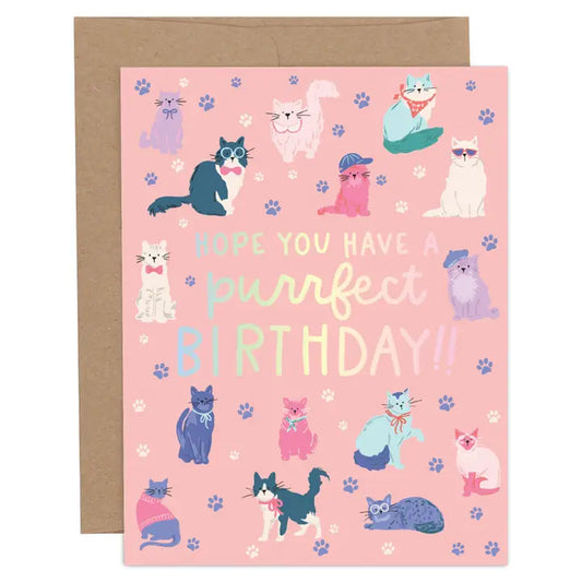 Greeting Card - Hope You Have A Purrrfect Birthday