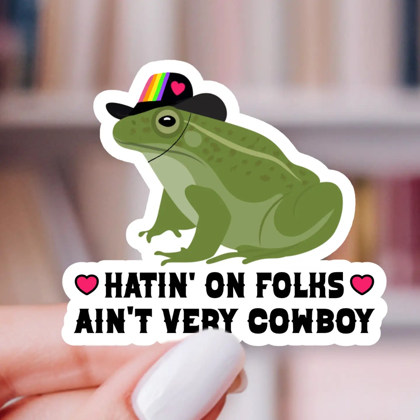 Sticker - Ain't Very Cowboy Frog
