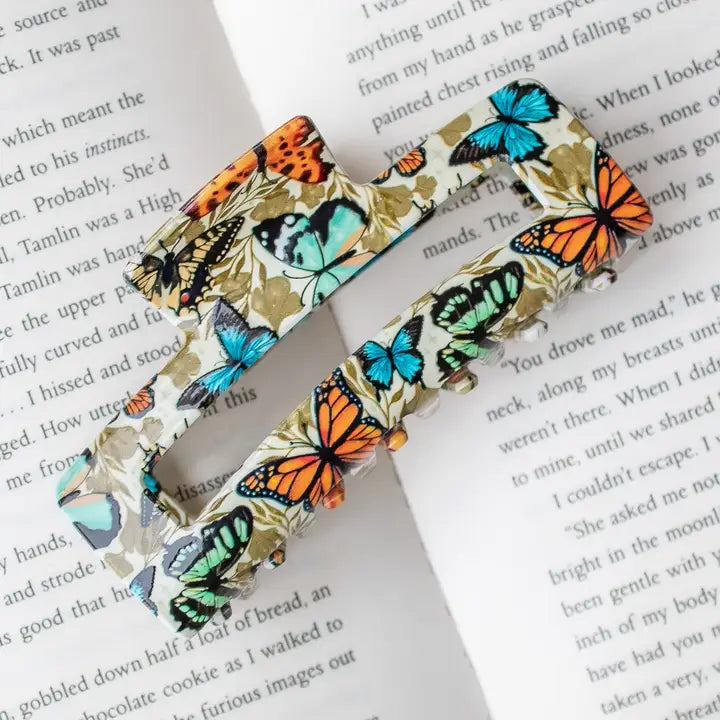 Bookish Hair Claw Clips