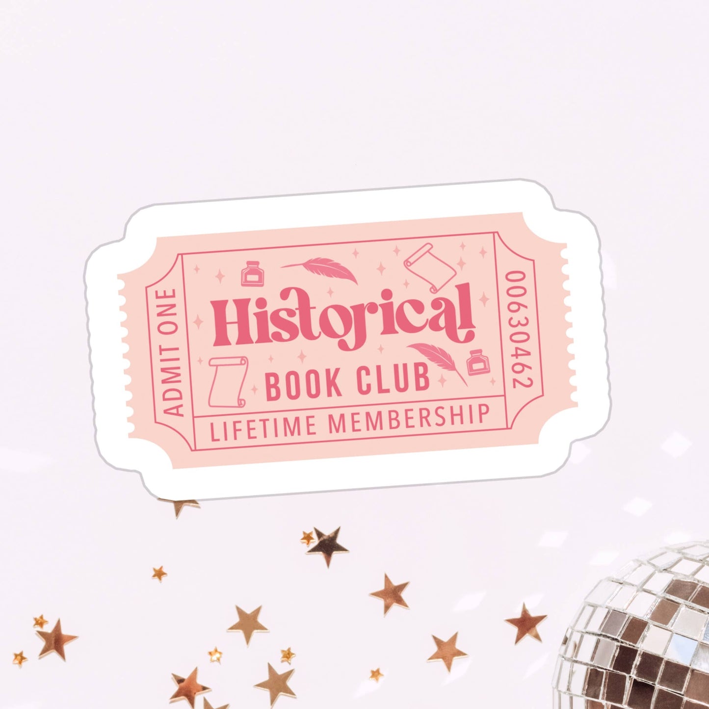 Sticker - Historical Book Club Ticket