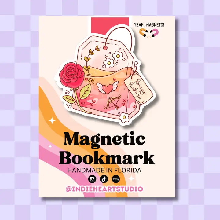 Magnetic Bookmark - Romance Reader Tea