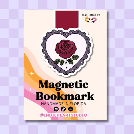 Magnetic Bookmark - Gothic Rose