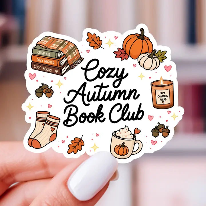 Sticker - Cozy Autumn Book Club