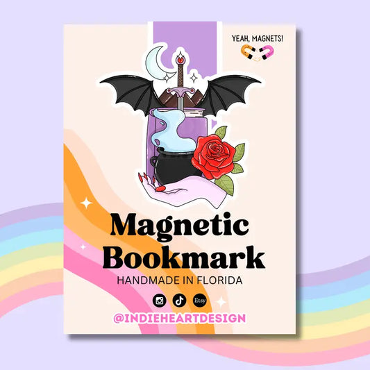 Magnetic Bookmark - Fantasy Reader Cauldron
