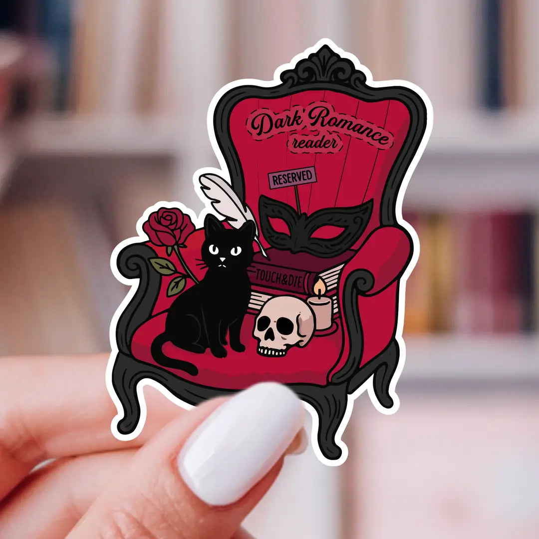 Sticker - Dark Romance Reader Chair