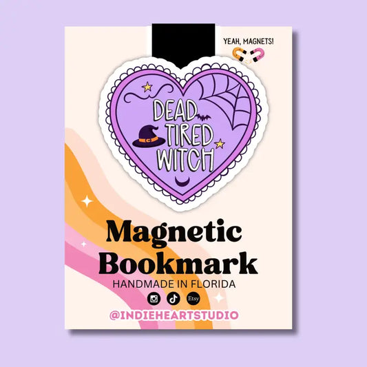 Magnetic Bookmark - Dead Tired Witchy