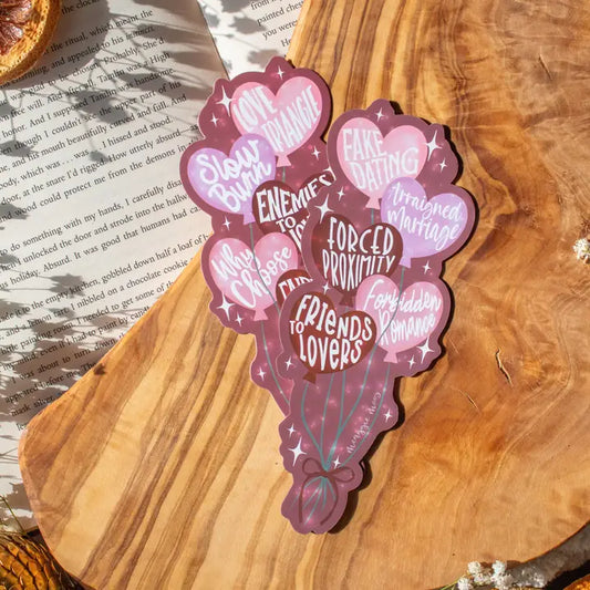 Bookmark - Heart Trope Balloons