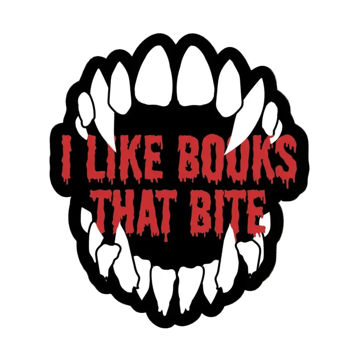 Sticker - I Like Books That Bite