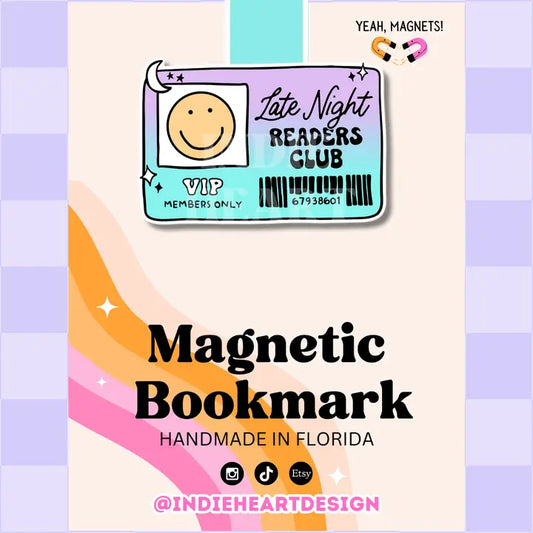 Magnetic Bookmark - Late Night Readers Club