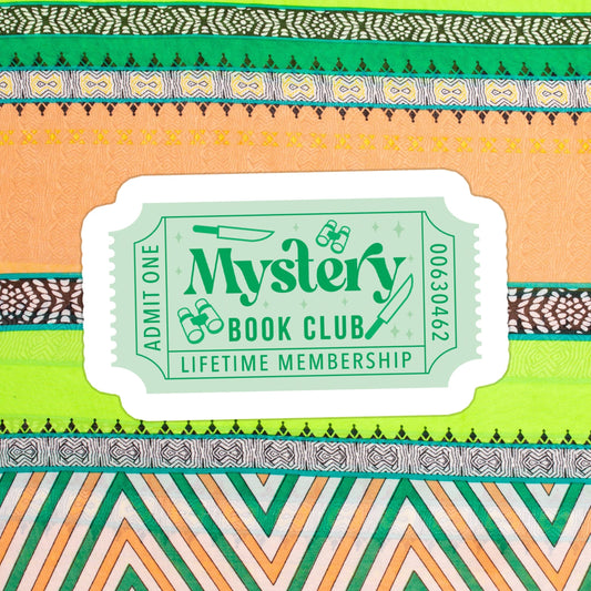 Sticker - Mystery Book Club Ticket
