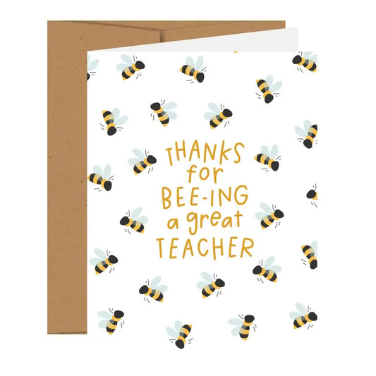Greeting Card - Bee Teacher Thank You