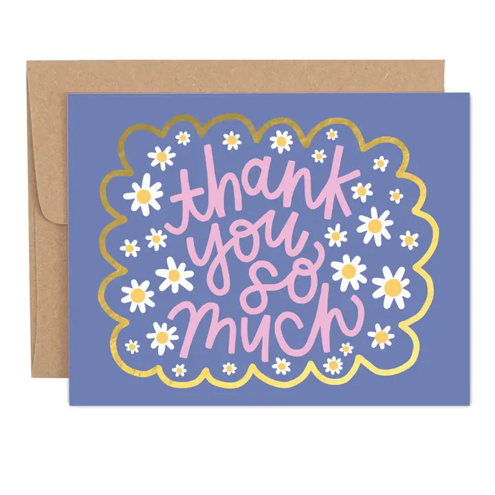 Greeting Card - Thank You So Much Daisies
