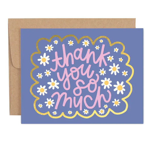 Greeting Card - Thank You So Much Daisies