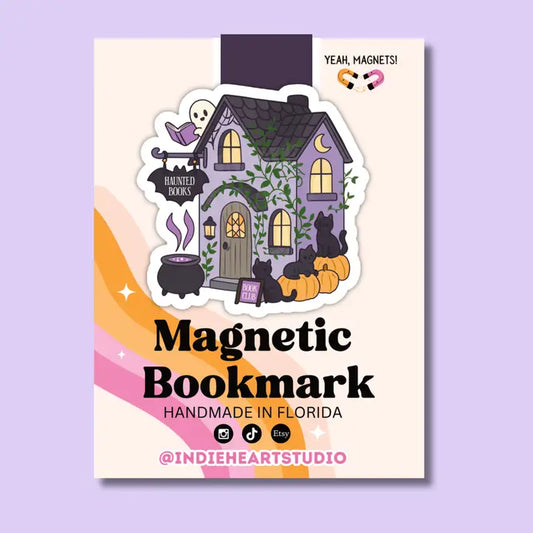 Magnetic Bookmark - Spooky Haunted Bookshop