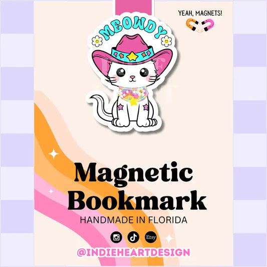 Magnetic Bookmark - Meowdy Cat