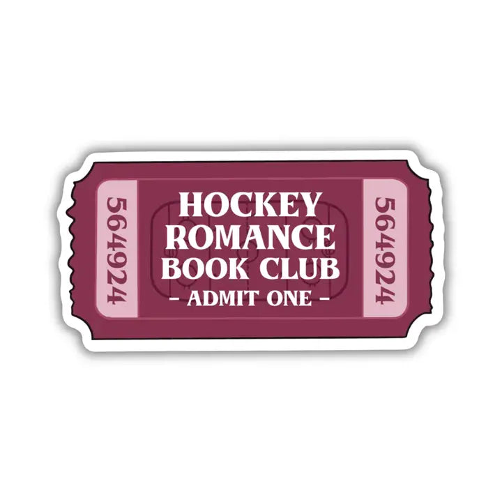 Sticker -  Hockey Romance Book Club Ticket